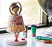 Toyish educational STEM toys for creative kids and kids at heart. Customizable magnetic toy for learning and building. For 4 year olds and older. Flamenco Dancer Toy Kit.