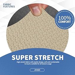 JIVINER Newest 4 Pieces Couch Covers for 3 Cushion