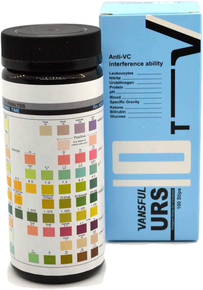 Cystitis Test Urine Infection Testing Strips by ALLTEST 10 Parameter Urine Dip Test (100 Test Strip Pack) for Blood Protein - Image 4