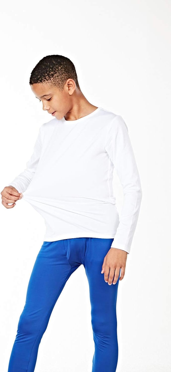 DEVOPS Boys 2-Pack Thermal Shirts Compression Long Sleeve Tops with Fleece Lined: Clothing