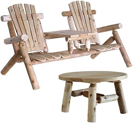 Lakeland Mills Tete-a-Tete Patio Chairs with Round Table