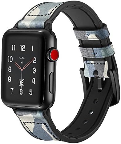 QIONGQIONG Iwatch Apple Watch Strap Bracelet Camouflage Silicone Leather Outdoor Sports For Iwatch Series 4/3/2/1,40Mm/44M/38Mm/42Mm