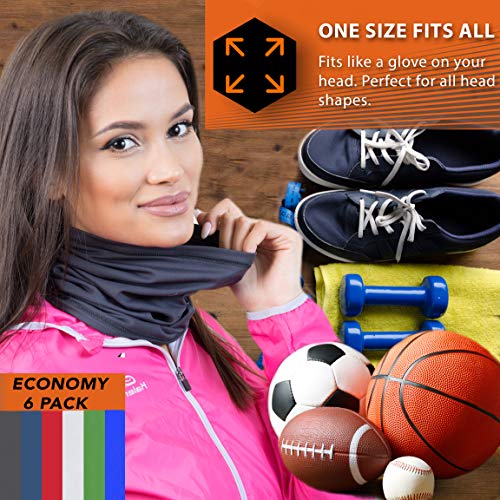 French Fitness Revolution Fleece Neck Warmer [Solids] / Reversible Neck Gaiter Tube, Ear Warmer Headband, Mask & Beanie. Ultimate Thermal Retention, Versatility & Style. Performance Comfort Fleece - Thumbnail 4