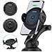 Wireless Car Charger Mount - Qi Fast Wireless Charging Car Mount,Air Vent Phone Holder,Charging for iPhone X 8/8 Plus Samsung Galaxy S8/S9.Infrared Motion Sensor Automatic Open and Clamp(Safe Drive)