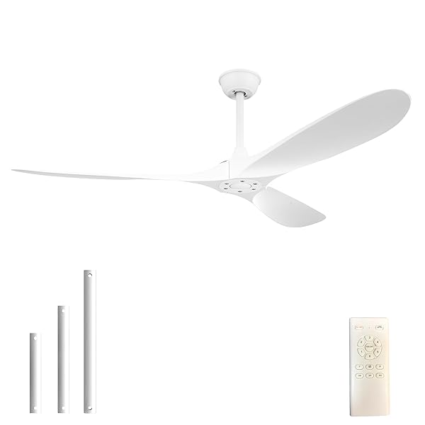 YJFAN 60 INCH INDOOR/OUTDOOR CEILING FAN WITH REMOTE...