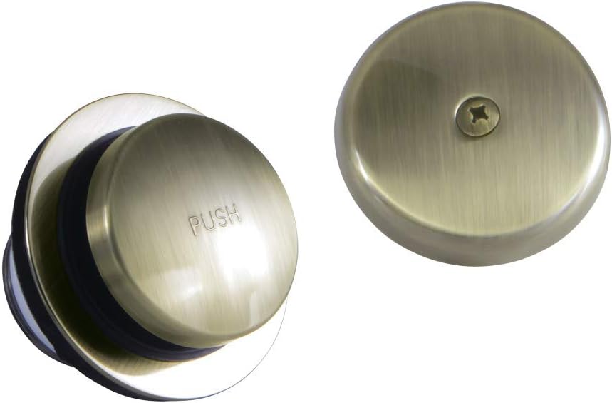 Kingston Brass DTT5302A0 Match Touch-Toe, Tub Drain Kit, Matte Black - - 