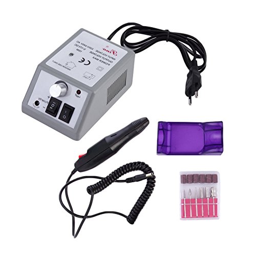 Pinkiou Professional Manicure Pedicure Electric Drill File Nail Art Pen Machine Kit Set