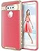 LG G6 Case, E LV LG G6 - Hybrid [Scratch/Dust Proof] Armor Defender Slim Shock-Absorption Bumper Case for LG G6 (2017) - [SALMON PINK/GOLD]