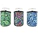 Beer Can Sleeves - Set of 6 Can Sleeves - Extra Thick Neoprene with Stitched Fabric Edges (Paisley)