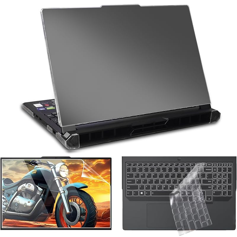 Photo 1 of IMMOENUC 4-in-1 Laptop Case Set for 2025 Legion Pro 5/5i Gen 10 16" Scratch-Resistant & Drop-Resistant Hard Shell Frosted Transparent? Protective Cover + Keyboard Cover + Screen Film