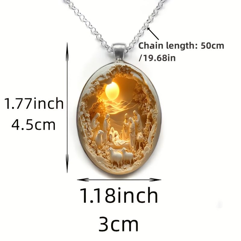 Gothic Sun Moon Glass Pendant Necklace Women Punk Vintage Charm Rope Chain Witch Jewelry