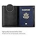ProCase Genuine Leather Passport Cover Holder Travel Passport Case for Men and Women -Black