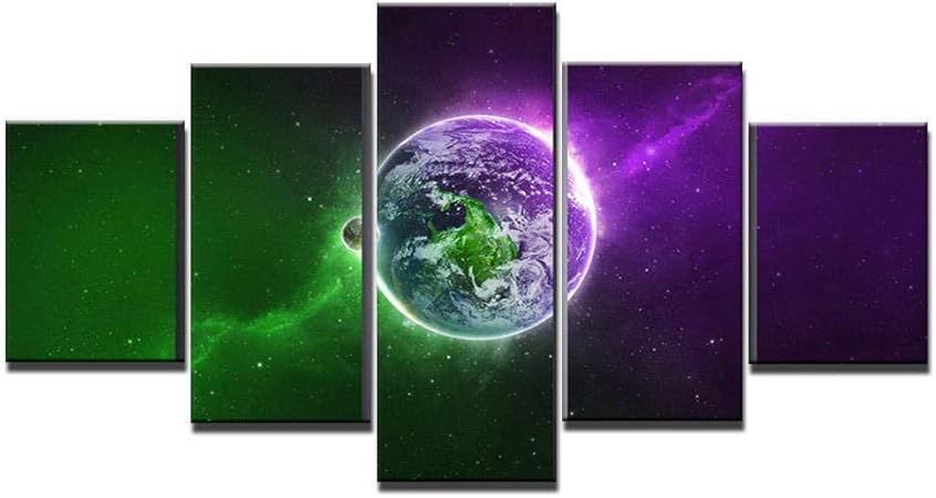 Beautiful Gorgeous Earth Wall Art Picture For Home Decor 5 Pieces