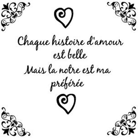 Amazon Com Kinmes Vinyl Wall Decal Quote Home Decor French Quotes