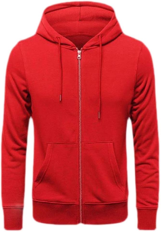 Sudadera Clásica De Forro Polar Con Cremallera Completa Para Hombre, Ajuste Holgado, Peso Medio, Casual, Manga Larga, Suéter Con Capucha, Marrón