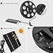 Solar Patio Umbrella Lights,Rechargeable/4*AA Battery Operated 10 Lighting Modes 12 Color Changing Pole Light for Umbrellas,Camping Tents or Outdoor Use (Solar Powered-Black)