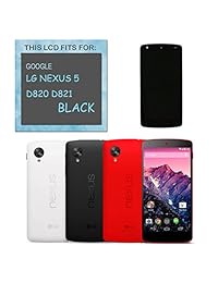 swark Reemplazo de visualización LCD Touch digitalizador visualización montaje con marco de carcasa para LG Nexus 5 D820 (negro)