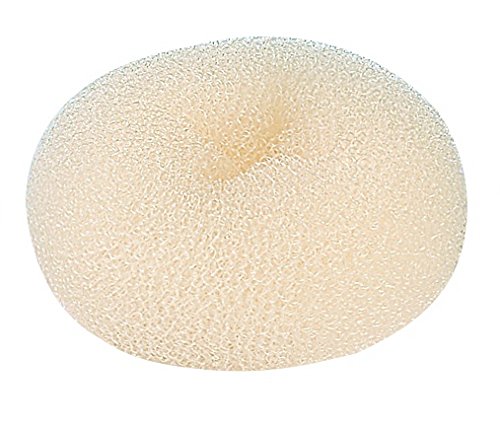 CLOTHOBEAUTY 3 pieces Extra Small Size Kids Children Hair Bun Donut Maker, Chignon Hair Donut Buns Maker, Hair Doughnut Shaper Hair Bun Maker, for Short and Thin Hair (2.5 inches, Blonde)