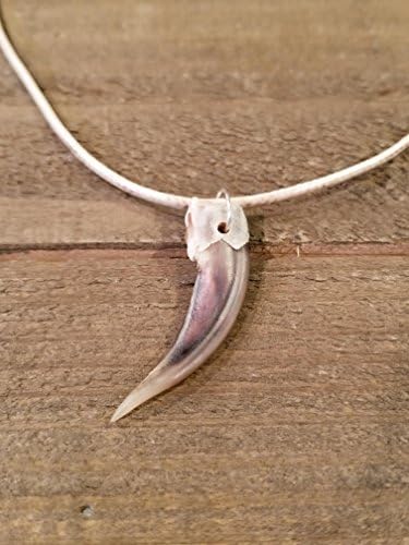 Real Badger Claw Pendant Necklace On Light Tan Leather Cord Native American Tribal Jewelry Rustic Hunt Boho Earth Nature (N173)