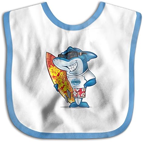 MGDBB Children's Slobber Teething Brand New Surfing Sharks Bib Baby