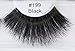 Elegant Lashes #199 Black Thick Super-Long 100% Human Hair False Eyelashes for Dancers, Drag Queen, Halloween, Costume, Rave