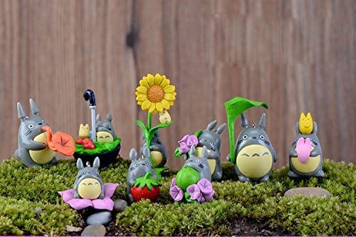 (9pcs/lot) My neighbor Totoro figure gifts doll resin miniature figurines Toys 5cm PVC plactic japanese cute lovely anime 151209