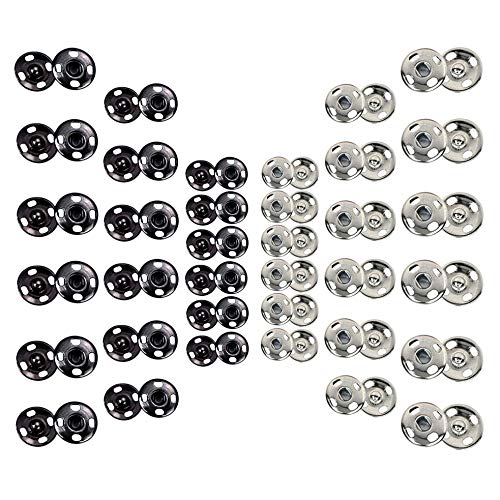 Fuman Forest 100 Sets Sewon Snap Buttons Metal Snaps Fasteners Press