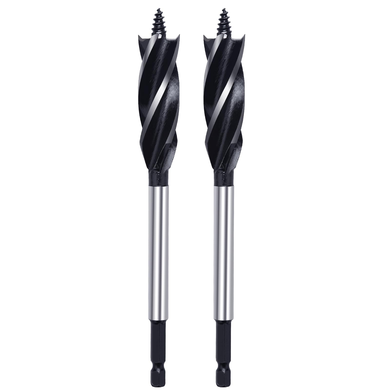 Photo 1 of 2 Pack 15/32 in x 6-1/2 in Auger Drill Bit for Wood, 1/4 inch Hex Shank Auger Drill Bit for Hard Wood,Soft Wood, Plywood and Plastic (15/32 in x 6-1/2 in) GRIXLEN