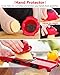 Yasmine Vegetable Slicer Cutter - 6 Interchangeable Blades with Peeler, Hand Protector, Storage Container Suitable for Cutter for Potato, Tomato, Onion, Cucumber, Cheese etc