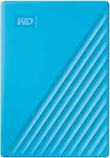 WD 4TB My Passport Portable External Storage USB 3.0 Blue view 2
