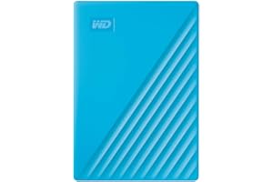 WD 2TB My Passport, Portable External Hard Drive, Blue, backup software with defense against ransomware, and password protection, USB 3.1/USB 3.0 compatible - WDBYVG0020BBL-WESN
