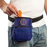 RokaPets - Dog Treat Pouch - Agility Training - Carry Pets Toys - Adjustable Belt - Metallic Clip - Easy to Use - 2 Zippers - Waste Bag - Suitable for Kids - Men - Women