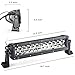 Kawell Led Fog Light 72W White and Amber Spot and Flood Combo Beam Off Road Light Bar-suitable for Off-road Vehicle/ATVs/SUV/Truck etc.