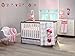 Disney Minnie Mouse Polks Dots 4 Piece Nursery Crib Bumper, Pink, Gray