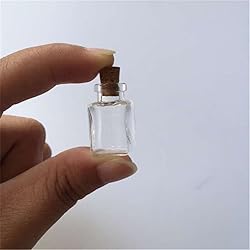 Mini Glass Bottles Rectangle Transparent Bottles