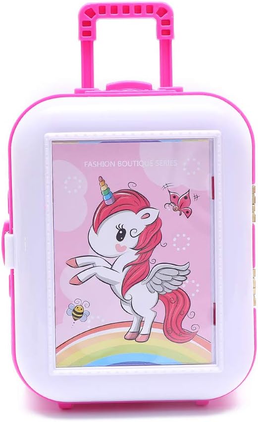 Unicorn Suitcase Music Ballerina Jewelry Organizer Storage Box with a Dancing Girl Birthday Gift,Unicorn