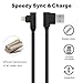 Right Angle Lightning Cable 10ft 3Pack 90 Degree iPhone Charger Cord, ANSEIP Nylon Braided Data Cable Transfer and Charging for Apple iPhone X/8/7/6/5 iPad (Black, 10FT)