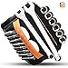 Magnetic Wristband by Roslewi - 15 Magnets, 2 Pockets - Holding Screws, Nails, Drill Bits, Metal Tools - Best Father's Day Gift Idea for Men, Dad, Husband, Women, Boyfriend, Him, Her (Black)