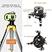 Huepar Electronic Self-Leveling 3D Green Beam Laser Level with Receiver -3x360 Cross Line Three-Plane Leveling and Alignment Line Laser Level -Dual Slope Function, Adaptable Metal Base Included DT03G