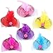 Tbestmax 12 Mini Hat Hair Clips Tea Party Hats Fascinator Clip for Women Lady Favor Decorative Hair Accessories with Polka Dot Feather Ribbon and Netting