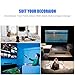 Sound bar, Soundbar Portable Wireless Bluetooth and Dual Bass Ports Wired for Home Theater Surround Sound with Built-in Subwoofers for TV/PC/Phones/Tablets (16.9 Inch, Remote Control)thumb 4