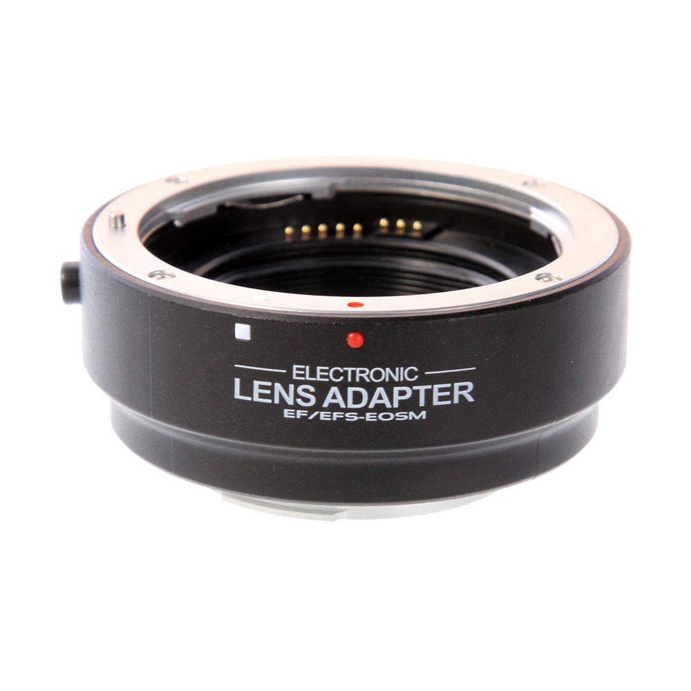 Fotga Auto Focus AF Electronic Automatic Lens Adapter Ring for Canon EF EF-S Lens to Canon EOS M EF-M Mount Mirrorless Camera Body M1 M2 M3 M5 M6 M10 M50 M100 M200 M6 Mark II