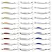 Sougayilang Fishing Spoons Lure, Casting Fishing Lures Blade Baits, Great for Fishing Perch, Crappie, Trout, Bass, Pike, Musky, Walleye, Salmon, Striper and More