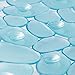 iDesign Pebblz Suction Non-Slip Bath Mat for Shower Bathtub, Stall, Set of 1, Blue