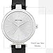 Dictac Women Lady Waterproof Analog Quartz Crystal Dial Clock Leather Wrist Watch ( Model:102401) (Black)