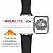 top4cus Apple Watch Band 38mm Leather Loop with Adjustable Magnetic Closure iWatch Band Replacement Bracelet Strap for Apple Watch 38mm Model Series 1 and Series 2 - Black
