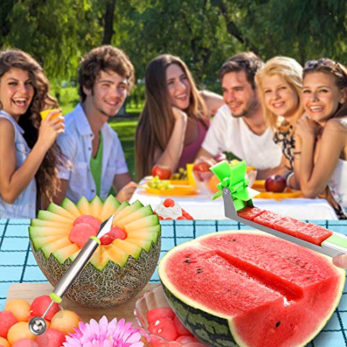 image for VICELEC Watermelon Slicer Cutter Knife Stainless Steel Fruit Avocado P