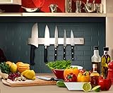 Modern Universal Toman's Magnelight Magnetic Kitchen Tool Organizer, 16 Inch Stainless Steel Magnetic Knife Holder, Multi-Purpose Functionality for Kitchen Garage, Workshop Tools and Utensils