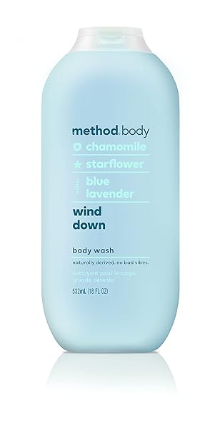 METHOD MOISTURIZING,SOFTENING BODY WASH, WIND DOWN, PARABEN AND PHTHALATE FREE, 18 OZ (PACK OF 1)