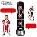 Luxxis Inflatable Punching Bag for Kids, Teens, Boys and Girls, Martial Arts Boxing Punching Dummy, Socker Bopper Toys with Air Pump and Bonus